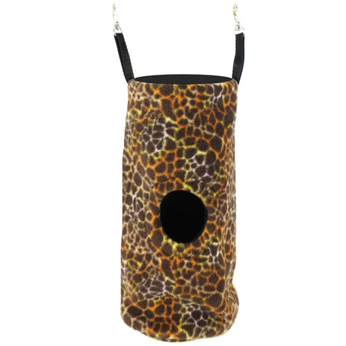 Bolsa Nido Tubular Suspendida con Estampado Animal para Pequeñas Mascotas Anidadoras